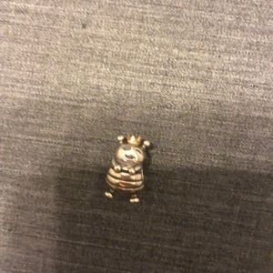Sterling silver and 14k Queen Bee pandora charm